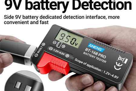 BT-168 PRO Digital Lithium Battery Capacity Tester Checkered Load Analyzer Display Check AAA AA Button Cell Universal Test