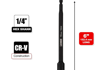 70651-1/4-Inch Magnetic Impact Nut Driver - Impact Grade Nut Setter with Industrial Strength Magnet
