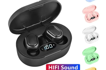 E7S TWS Wireless Headphones Bluetooth Earphone Control Sport Headset Waterproof Microphone Music Earphone Work on All Smartphone