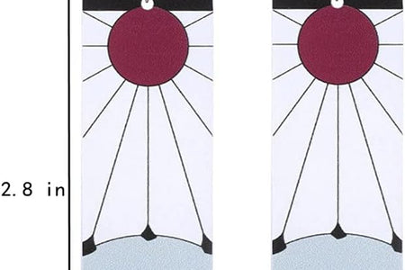 Anime Kamado Tanjiro Hanafuda Earrings - Kimetsu No Yaiba Hanafuda Earrings - Cosplay Accessories for Womens Girls