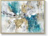 Blue Green Framed