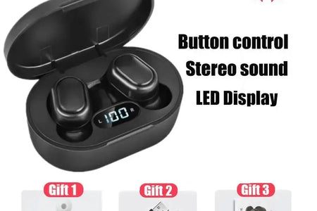 E7S TWS Wireless Headphones Bluetooth Earphone Control Sport Headset Waterproof Microphone Music Earphone Work on All Smartphone