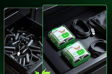 D Cell Batteries 10,000Mah Ultra Pro Ni-Mh Rechargeable D Batteries, 4-Pack(Battery Storage Case Included)