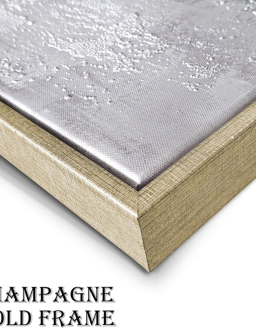Load image into Gallery viewer, Abstract Canvas Framed Wall Art: Marble Abstract Heavy Texture Pictures Minimalist Painting with Gold Foil for Bedroom (40”W X 30''H, Multiple Sizes)
