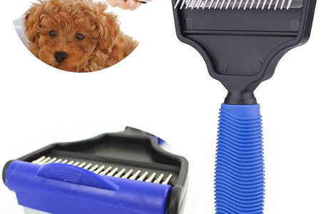 Pet Grooming - the Desheddinator Dog Brush Dog Comb and Undercoat Rake for Dogs Cats + Horses. Cat Brush for Shedding, Cat Grooming Brush, Cat Comb & Cat Groomer at Cat Products. De-Shedding Tool